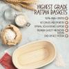 imageSuperbaking Banneton Bread Proofing Basket Sourdough Bread Baking Supplies Round 9 Inch Sourdough Starter Kit Proofing Basket for Baking Bread Making Supplies Tools Banneton Basket Gift SetOval Gift Set