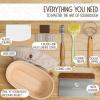 imageSuperbaking Banneton Bread Proofing Basket Sourdough Bread Baking Supplies Round 9 Inch Sourdough Starter Kit Proofing Basket for Baking Bread Making Supplies Tools Banneton Basket Gift SetOval Gift Set