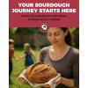 imageSuperbaking Sourdough Starter Jar Beginner Sourdough Starter Kit 34oz Wide Mouth Sour Dough Glass Jar with Guides ampamp Recipes Sourdough Bread Baking Supplies Sourdough Container Crock