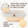imageSuperbaking Sourdough Starter Kit 9quot SplinterFree Banneton Bread Proofing Basket Set with NonStick Silicone Dough Sling ampamp Glass Starter Jar Kit Sourdough Bread Baking Supplies Sourdough ToolsOval