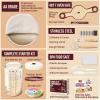imageSuperbaking Sourdough Starter Kit 9quot SplinterFree Banneton Bread Proofing Basket Set with NonStick Silicone Dough Sling ampamp Glass Starter Jar Kit Sourdough Bread Baking Supplies Sourdough ToolsRound Banneton  Starter Jar  Bread Sling
