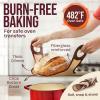 imageSuperbaking Sourdough Starter Kit 9quot SplinterFree Banneton Bread Proofing Basket Set with NonStick Silicone Dough Sling ampamp Glass Starter Jar Kit Sourdough Bread Baking Supplies Sourdough ToolsRound Banneton  Starter Jar  Bread Sling