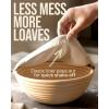 imageSuperbaking Sourdough Starter Kit 9quot SplinterFree Banneton Bread Proofing Basket Set with NonStick Silicone Dough Sling ampamp Glass Starter Jar Kit Sourdough Bread Baking Supplies Sourdough ToolsSet Of 2 Round