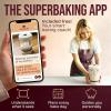 imageSuperbaking Sourdough Starter Kit 9quot SplinterFree Banneton Bread Proofing Basket Set with NonStick Silicone Dough Sling ampamp Glass Starter Jar Kit Sourdough Bread Baking Supplies Sourdough ToolsRound Banneton  Starter Jar  Bread Sling